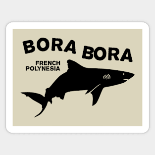 Shark Diving In Bora Bora Sticker